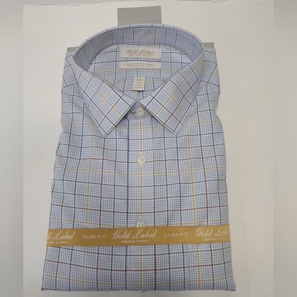 slim fit dress slacks Ganton Tailored Fit Gold Label City Mens Shirt in Sky Blue – Mens Suit  Warehouse main image 0